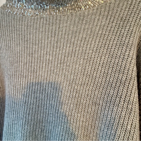 I.N.C. Silver Sequin Sweater Hoodie NWT - Picture 7 of 7